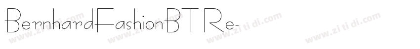 BernhardFashionBT Re字体转换
